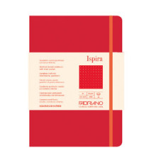 Taccuino Ispira - con elastico - copertina flessibile - A5 - 96 fogli - puntinato - rosso - Fabriano Taccuino Ispira - con elastico - copertina flessibile - A5 - 96 fogli - puntinato - rosso - Fabriano