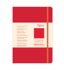 Taccuino Ispira - con elastico - copertina flessibile - A5 - 96 fogli - puntinato - rosso - Fabriano Taccuino Ispira - con elastico - copertina flessibile - A5 - 96 fogli - puntinato - rosso - Fabriano