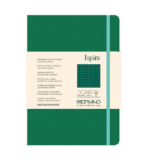 Taccuino Ispira - con elastico - copertina flessibile - A5 - 96 fogli - puntinato - verde - Fabriano Taccuino Ispira - con elastico - copertina flessibile - A5 - 96 fogli - puntinato - verde - Fabriano