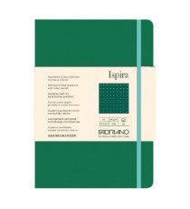 Taccuino Ispira - con elastico - copertina flessibile - A5 - 96 fogli - puntinato - verde - Fabriano Taccuino Ispira - con elastico - copertina flessibile - A5 - 96 fogli - puntinato - verde - Fabriano