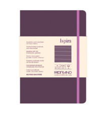 Taccuino Ispira - con elastico - copertina flessibile - A5 - 96 fogli - righe - viola - Fabriano Taccuino Ispira - con elastico - copertina flessibile - A5 - 96 fogli - righe - viola - Fabriano