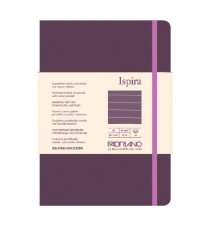 Taccuino Ispira - con elastico - copertina flessibile - A5 - 96 fogli - righe - viola - Fabriano Taccuino Ispira - con elastico - copertina flessibile - A5 - 96 fogli - righe - viola - Fabriano