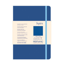 Taccuino Ispira - con elastico - copertina rigida - A5 - 96 fogli - puntinato - blu royal - Fabriano Taccuino Ispira - con elastico - copertina rigida - A5 - 96 fogli - puntinato - blu royal - Fabriano