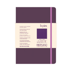 Taccuino Ispira - con elastico - copertina rigida - A5 - 96 fogli - puntinato - viola - Fabriano Taccuino Ispira - con elastico - copertina rigida - A5 - 96 fogli - puntinato - viola - Fabriano