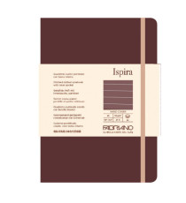 Taccuino Ispira - con elastico - copertina rigida - A5 - 96 fogli - righe - marrone - Fabriano Taccuino Ispira - con elastico - copertina rigida - A5 - 96 fogli - righe - marrone - Fabriano