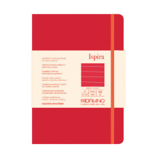 Taccuino Ispira - con elastico - copertina rigida - A5 - 96 fogli - righe - rosso - Fabriano Taccuino Ispira - con elastico - copertina rigida - A5 - 96 fogli - righe - rosso - Fabriano