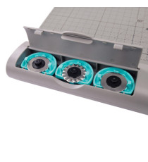 Taglierina 3in1 a lama rotante 13939 - 6,5 x 25,6 x 42,5 cm - 330 mm (A4) - 10 fogli - grigio - Titanium