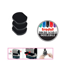 Tampone di ricambio 6/4630 - nero - Trodat - conf. 3 pezzi Tampone di ricambio 6/4630 - nero - Trodat - conf. 3 pezzi