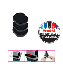 Tampone di ricambio 6/4630 - nero - Trodat - conf. 3 pezzi