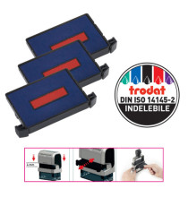 Tampone di ricambio 6/4750/2 - blu/rosso - Trodat - conf. 3 pezzi