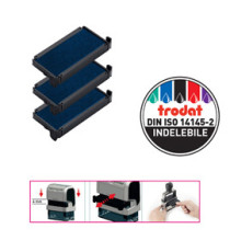 Tampone di ricambio 6/4912 - blu - Trodat - conf. 3 pezzi