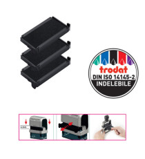 Tampone di ricambio 6/4912 - nero - Trodat - conf. 3 pezzi
