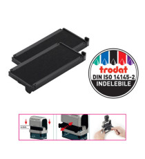 Tampone di ricambio 6/4914 - nero - Trodat - conf. 2 pezzi Tampone di ricambio 6/4914 - nero - Trodat - conf. 2 pezzi