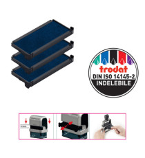 Tampone di ricambio 6/4915 - blu - Trodat - conf. 3 pezzi Tampone di ricambio 6/4915 - blu - Trodat - conf. 3 pezzi