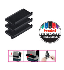 Tampone di ricambio 6/4915 - nero - Trodat - conf. 3 pezzi Tampone di ricambio 6/4915 - nero - Trodat - conf. 3 pezzi