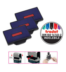 Tampone di ricambio 6/56/2 - blu/rosso - Trodat - conf. 3 pezzi Tampone di ricambio 6/56/2 - blu/rosso - Trodat - conf. 3 pezzi