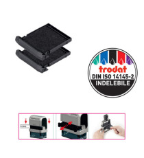 Tampone di ricambio 6/9430 - nero - Trodat - conf. 2 pezzi Tampone di ricambio 6/9430 - nero - Trodat - conf. 2 pezzi