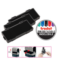 Tamponi 6/9512 - nero - Trodat - blister 3 pezzi Tamponi 6/9512 - nero - Trodat - blister 3 pezzi