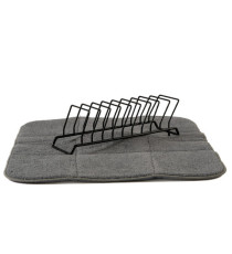 Tappetino scolapiatti con griglia - in microfibra - 9 posti - Perfetto Tappetino scolapiatti con griglia - in microfibra - 9 posti - Perfetto