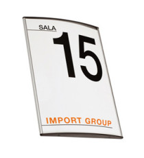 Targa da parete Arkos - 10 x 10 cm - profilo silver - Studio T Targa da parete Arkos - 10 x 10 cm - profilo silver - Studio T