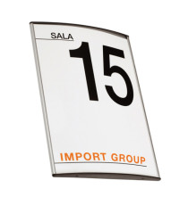 Targa da parete Arkos - 10 x 10 cm - profilo silver - Studio T Targa da parete Arkos - 10 x 10 cm - profilo silver - Studio T