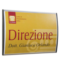 Targa da parete Arkos - 10 x 15 cm - profilo silver - Studio T Targa da parete Arkos - 10 x 15 cm - profilo silver - Studio T