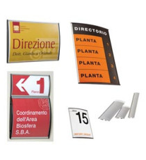 Targa da parete Arkos - 15 x 21 cm - profilo silver - Studio T Targa da parete Arkos - 15 x 21 cm - profilo silver - Studio T