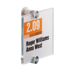 Targa per porte/pareti Crystal Sign - 10,5 x 10,5 cm - Durable