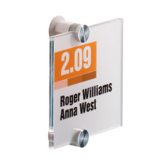 Targa per porte/pareti Crystal Sign - 10,5 x 10,5 cm - Durable