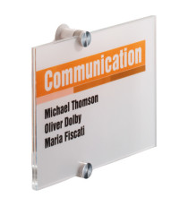 Targa per porte/pareti Crystal Sign - 21 x 14,8 cm - Durable