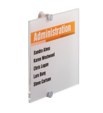 Targa per porte/pareti Crystal Sign - 21 x 21 cm - Durable Targa per porte/pareti Crystal Sign - 21 x 21 cm - Durable