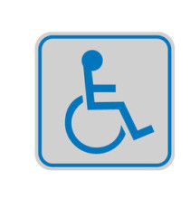 Targhetta adesiva - pittogramma Toilette disabili - 8,2 x 8,2 cm - Cartelli Segnalatori Targhetta adesiva - pittogramma Toilette disabili - 8,2 x 8,2 cm - Cartelli Segnalatori