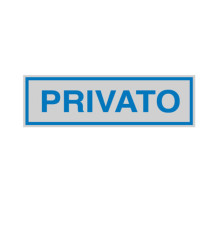 Targhetta adesiva - PRIVATO - 16,5 x 5 cm - Cartelli Segnalatori Targhetta adesiva - PRIVATO - 16,5 x 5 cm - Cartelli Segnalatori