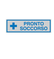Targhetta adesiva - PRONTO SOCCORSO - 16,5 x 5 cm - Cartelli Segnalatori Targhetta adesiva - PRONTO SOCCORSO - 16,5 x 5 cm - Cartelli Segnalatori