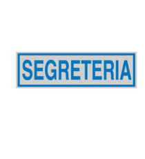 Targhetta adesiva - SEGRETERIA - 16,5 x 5 cm - Cartelli Segnalatori Targhetta adesiva - SEGRETERIA - 16,5 x 5 cm - Cartelli Segnalatori
