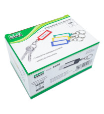 Targhette portachiavi girevoli - colori assortiti - Lebez - conf. 100 pezzi