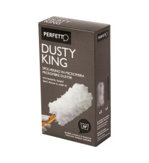 Spolverino Dusty King - microfibra - 3 ricambi inclusi - bianco/nero - Perfetto