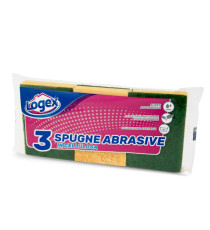 Spugna biuso - giallo/verde - Logex Professional - conf. 3 pezzi Spugna biuso - giallo/verde - Logex Professional - conf. 3 pezzi