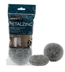 Spugna zincata - 30 gr - metallo zincato - Perfetto - conf. 2 pezzi Spugna zincata - 30 gr - metallo zincato - Perfetto - conf. 2 pezzi