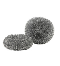 Spugna zincata - 30 gr - metallo zincato - Perfetto - conf. 2 pezzi