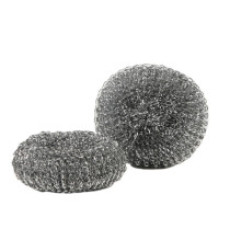 Spugna zincata - 30 gr - metallo zincato - Perfetto - conf. 2 pezzi