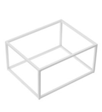 Stand buffet GN 1/2 - 32,5 x 26,5 x 16 cm - metallo - bianco - Leone Stand buffet GN 1/2 - 32,5 x 26,5 x 16 cm - metallo - bianco - Leone