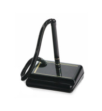 Stiloforo con base in plastica - nero - con spirale - Lebez