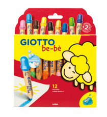 Supermatitoni - diametro mina 7 mm - con temperino - colori assortiti - Giotto - astuccio 12 pezzi