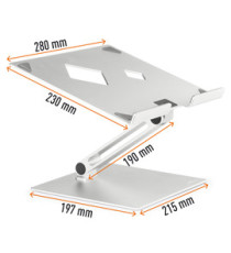 Supporto alza notebook Rise - da 10'' a 17'' - Durable Supporto alza notebook Rise - da 10'' a 17'' - Durable
