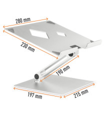 Supporto alza notebook Rise - da 10'' a 17'' - Durable Supporto alza notebook Rise - da 10'' a 17'' - Durable