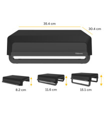 Supporto monitor Breyta - pieghevole - 8,2 x 35,4 x 30,4 cm - nero - Fellowes Supporto monitor Breyta - pieghevole - 8,2 x 35,4 x 30,4 cm - nero - Fellowes
