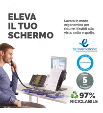 Supporto notebook Professional Series - hub USB - leggio - Fellowes Supporto notebook Professional Series - hub USB - leggio - Fellowes