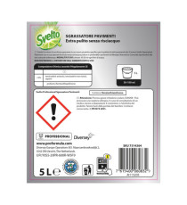 Sgrassatore per pavimenti - limone - Svelto - tanica da 5 L