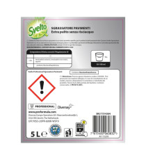 Sgrassatore per pavimenti - limone - Svelto - tanica da 5 L